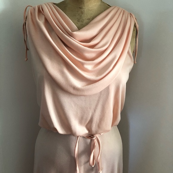 Vintage House of Nu-Mode dress gown cowl neck - Picture 3 of 9